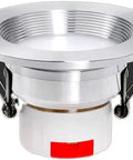 WKNHHL Recessed Lighting Housing Trim Kits Silver Polished Aluminum LED downlight with clips for easy installation.
