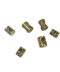M6 M8 Steel Cross Dowel Nuts Set For Furniture Assembly Slotted Barrel Nuts Hammer Embedded Assorted Pack Of 20 Pieces