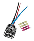 Straight Swap Blower Motor Wire Connector Kit For Ford F250 2017 To 2022 OEM Replacement Heater Fan Plug Wiring Harness Garage Ready Tough plastic connector with wires.