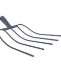 Practical Manure Fork For Efficient Yard Cleanup And Lawn Care With Durable Iron Pitch Fork Design, side view