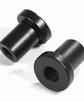 Heavy Duty Sliding Barn Door Track Spacers Carbon Steel Wall Mount Connectors Black Finish For Farm Garage Basement 4 Pcs 3.5x3x2 Cm Built To Last And Rock Solid Hardware in black.