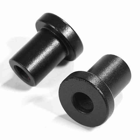 Heavy Duty Sliding Barn Door Track Spacers Carbon Steel Wall Mount Connectors Black Finish For Farm Garage Basement 4 Pcs 3.5x3x2 Cm Built To Last And Rock Solid Hardware in black.