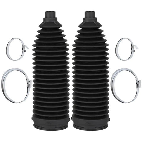 Steering Rack And Pinion Tie Rod Boot Kit 2 Piece For Chevy Silverado 1500 2WD Tahoe Suburban Avalanche GMC Sierra 1500 Yukon Escalade Nissan Quest Dakota Durango Direct Fit For 1999 To 2014 GM Full Size Trucks And SUVs