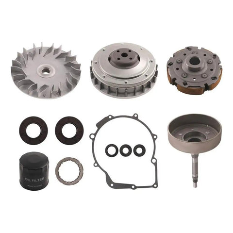 Wet Clutch Carrier Drum Housing Primary Sheave One Way Replacement For UTV500 And UTV700 parts layout on white background