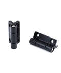 Adjustable Torque Position Control Hinges 4 Pack Black Zinc Alloy Damping Hinges With Countersunk Holes