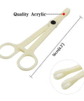 Disposable Piercing Clamp Set 10Pcs One Time Use Forceps Slotted Navel Piercing Plier For Tattoo Tools And Piercing Supplies Anti Allergy PVC Medical Grade Easy Sterile Setup, 16cm acrylic clamp