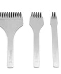 Pro Grade Leather Stitching Punch Set For Bag Making And Wallet Repair, French Style Pricking Irons And Saddlestitch Chisels, 3.38mm