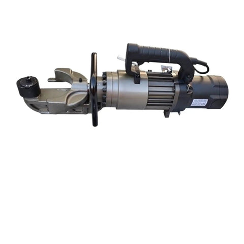 Portable Electric Hydraulic Rebar Cutter And Bender, compact design with copper core motor and cutting jaws.