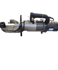 Portable Electric Rebar Cutter And Hydraulic Steel Bar Bender Built To Handle The Daily Grind With Copper Motor For Fast Jobsite Bends Heavy Duty Metal Straightener Tool, side view with grip handle.