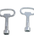 Triangle Key For Electrical Cabinets And Control Boxes, Square Key Wrench For Drawers, durable zinc alloy keys, 4 Pack