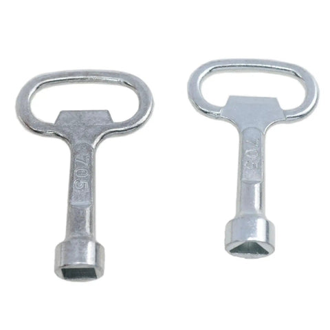 Triangle Key For Electrical Cabinets And Control Boxes, Square Key Wrench For Drawers, durable zinc alloy keys, 4 Pack