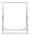 Heavy Duty 4 Tier Steel Lumber Storage Rack Height Adjustable Cantilever Organizer Shelf For Garage Workshop Silver Pipe Holder.