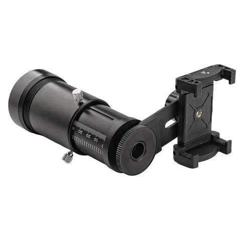 Dope Adjustable Scope Camera Adapter Custom Fit Smartphone Mount with adjustable eye relief and secure fit in black metal
