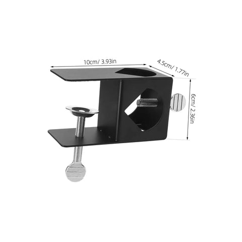Adjustable Deck Torch Clamp Mount For Outdoor Railing Universal Metal Base For Tiki Torches And Decorative Lighting