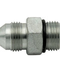 Heavy Duty 1 Inch JIC Male To SAE ORB Male Straight Hydraulic Pipe Adapter Fitting 3500 PSI Max Corrosion Resistant Carbon Steel Industrial Grade Connector For Fluid Power Systems 6400 16 16, straight threaded fitting shown