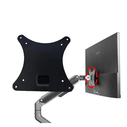 Zero Drama Monitor Adapter For Vesa 75 And 100 Mm Brackets Heavy Duty Steel wall mount with cantilever arm and monitor