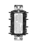 30 Amp 600 Volt Double Pole Single Phase AC Manual Motor Controller Motor Disconnect Non Grounding MS302DS Black Front View