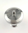 Top view of Two Inch Tri Clamp Vacuum Breaker Tank Breather Valve Go To Sanitary Grade Stainless Steel 304, heavy duty, 134 mm tall.