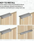 6 Inch Tab Pulls For Cabinets 10 Pack Polished Chrome Finger Edge Drawer Handles With Screws Aluminum Modern Cabinet Hardware