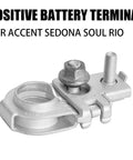 Top Post Positive Battery Terminal Connector, Accent Sedona Soul Rio, copper galvanized, rust resistant, auto battery terminal