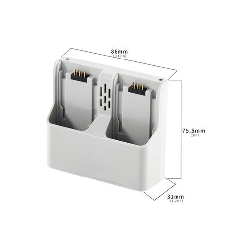 Two Way Charging Hub For DJI Neo Drone Batteries, Fast Dual Charger Station With Size Dimensions