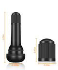 Durable Rubber Snap In Tire Valve Stems 0.453 Inch Tubeless Rim Holes Replacement Accessories