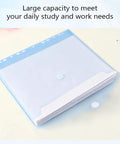 Six Pack Plastic Binder Pockets Folders With Transparent Pockets And Label Window A4 Size Each Holds Up To 150 Sheets
