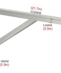 Top Notch Heavy Duty L Shape Shelf Brackets For Secure Wall Mounts, Corrosion Proof Stainless Steel Corner Supports, Easy Install Floating Rack Hardware, Built Like A Tank And Ready To Load Up, Set Of Two dimensions shown