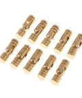 Copper Barrel Concealed Hinges For Wooden Boxes, Cylinder Style, 17 X 5 Mm, Golden Finish, 10 Pack, Hidden Hinge Hardware