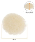 These 3 Inch Wool Buffing Pads Lock Right Onto Your Buffer In Seconds, Soft Polishing Pads For Car Detailing And Furniture Refinishing, Dense Scrubbing Wheels Built To Crush Tough Marks And Serve Up That Pristine Paint Job Zero Hassle, 1.2 inch wool pad.