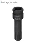 Impact Hex Bit Socket 13mm, 60mm Long, Three Eighths Inch Drive, Chrome Molybdenum Steel One Piece Construction.