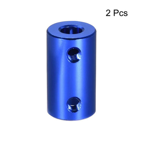 6mm To 7mm Bore Rigid Shaft Coupler With Set Screws In Aluminum Alloy 25mm Length 14mm Outer Diameter Dark Blue 2 Pack for 3D printers
