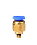Shop Ready Universal Pneumatic Quick Release Air Line Connector Fitting For 4mm 12mm Tubing With 1/8 To 1/2 Inch Npt Threads built tough brass connector with blue seal