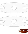 Two Pack Classic Wine Caddy Router Templates One Quarter Inch Thick Acrylic Carving Jigs For Wine Glass Rack DIY