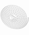 Kick That Nasty Cord Clutter To The Curb With This Highly Flexible Zip Up Spiral Cable Wrap Tube, white nylon cable sleeve.