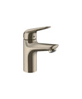 Focus N Modern 7 Inch Tall Single Handle Bathroom Sink Faucet In Brushed Nickel Flexible Install with sleek modern spout