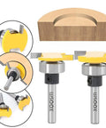 Slot Cutting Router Bits Set With Biscuit Bit And 4Mm Cutting Height, 1/4 Inch Shank, Undercut Bit, Three Bearing Sizes