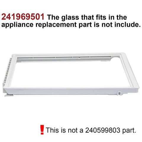 Crisper Pan Cover And Shelf Frame Without Glass For Fridge Refrigerator Delicatessen Drawer Cover Fits 26 Series Models DGHS26
