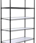 Heavy Duty Seven Tier Wire Shelving Rack Delivering A Ridiculous 2450 Pound Weight Capacity And Rock Solid Metal Construction For Garage Storage Setup, on wheels.