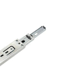Close-up of 35Mm Telescopic Drawer Slide, Silent Soft Close, Side Mount, Heavy Duty Office And Kitchen Cabinet Drawer Glides in metal