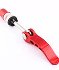 Bike Seatpost Quick Release Clamp And Skewer Fastener Replacement for Tool Free Height Adjustment, red aluminum