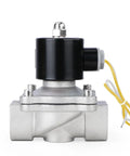 Heavy Duty 1 Inch Stainless Steel Electric Solenoid Valve 110VAC Normally Closed For Air Water Gasoline Diesel Fuel