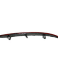 Straight Up Fresh Left Side Rear Bumper Reflector Red Lens Plug And Play Replacement For Tesla Model 3 2017 To 2022, side view.