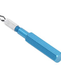 Floor Skiving Knife Kit With Aluminum Alloy Handle And HSS Blades for PVC trimming, shown in blue handle and silver blade.