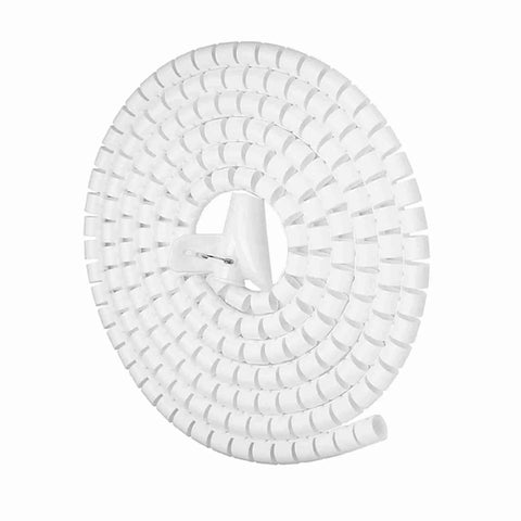 Kick That Nasty Cord Clutter To The Curb With This Highly Flexible Zip Up Spiral Cable Wrap Tube for sleek wire organization.