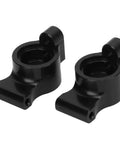Beefy Aluminum Alloy Rear Axle Cup For 1x10 RC Cars, CNC-machined black metal rear hub carrier wheel seat in two-piece set