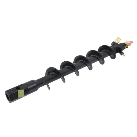 Heavy Duty 6 Inch By 48 Inch Earth Auger Replacement For Column Hole Excavation With 2 Inch Hex Connect Built Tough Steel Construction