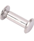 Close-up of a flat round head rivet bolt from the Flat Round Head Rivet Bolt Set Durable Installation Kit For Scrapbooking And Craft Lovers 50 Pairs M5 Rivet Nuts Easy Install For DIY Projects Totally Great For Card Making Photo Albums Gift Boxes And Handmade Creations.