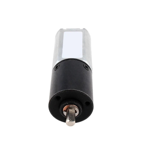 Slick Mini Dc Planetary Gear Motor Featuring Carbon Brushes And A 20Mm Shaft, front view showcasing the compact design and shaft.