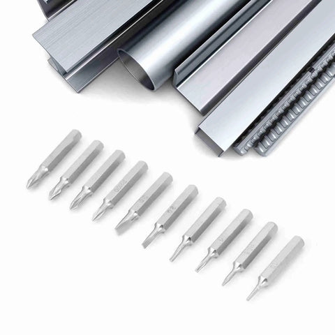 Top Quality Phone Repair Kit Featuring 10 Piece Hex Shank Drill Bits With Plum And Star Tips Made From Tough S2 Steel For DIY Smartphone Fixes And Tiny Screw Projects, 10-piece S2 steel precision bits set